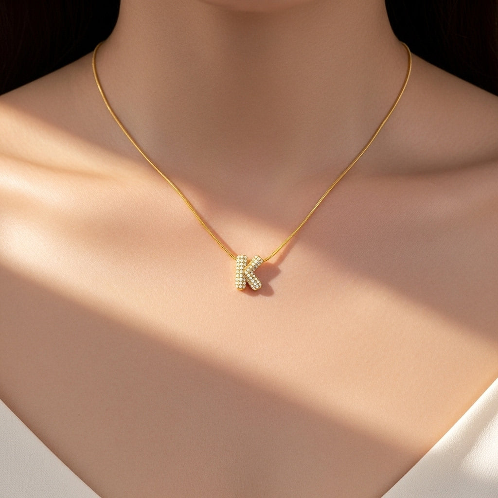 K — Alphabet Necklace