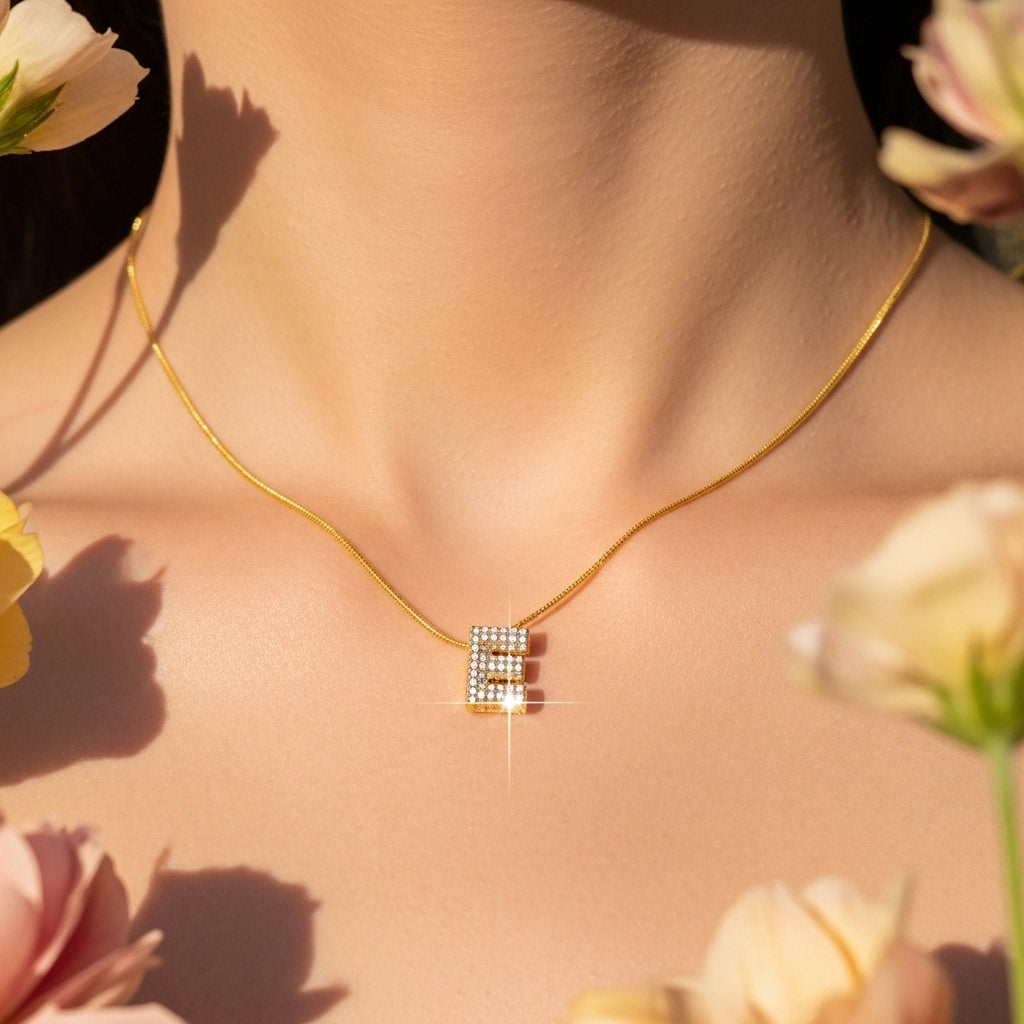 E — Alphabet Necklace