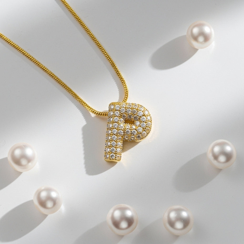 P — Alphabet Necklace