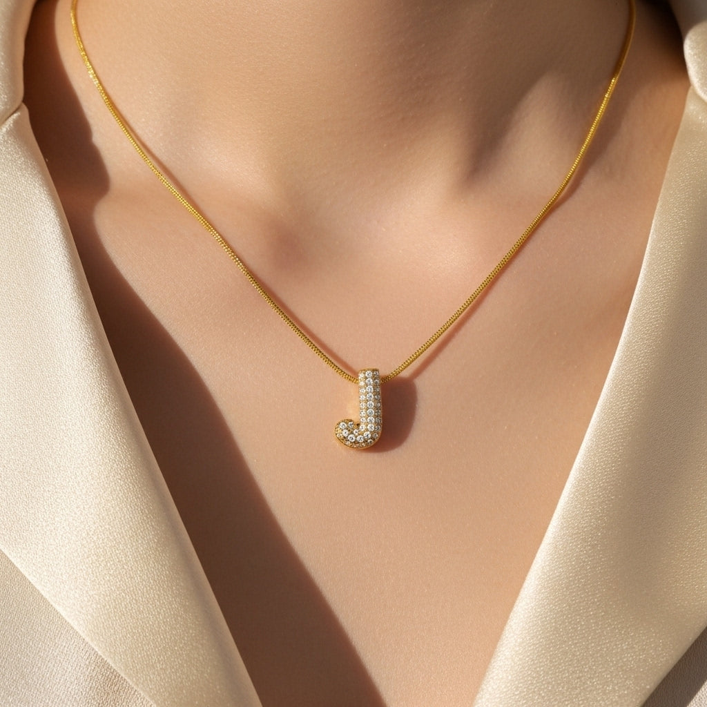 J — Alphabet Necklace