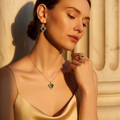 Cœur Émeraude Set