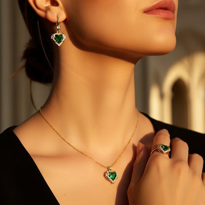 Cœur Émeraude Set
