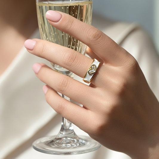 Ivory Heart Ring