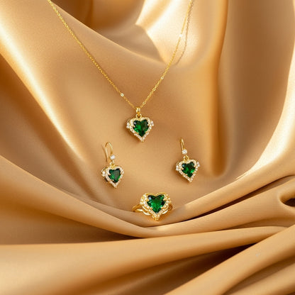 Cœur Émeraude Set
