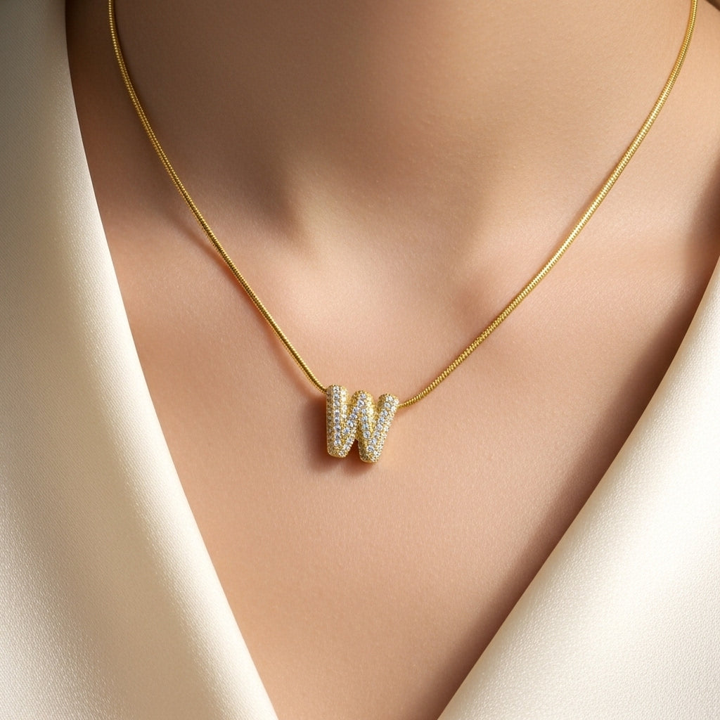 W — Alphabet Necklace