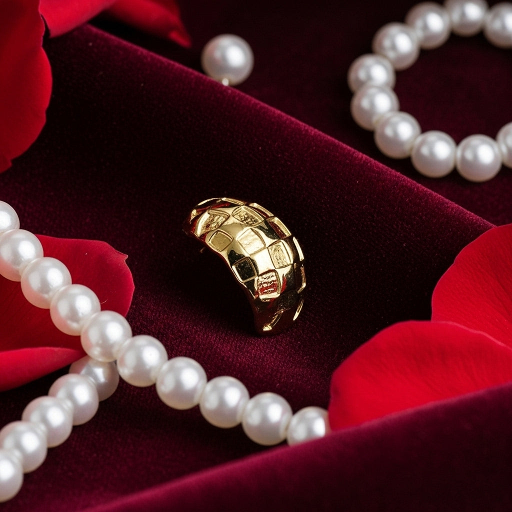 Basket Stud Earrings