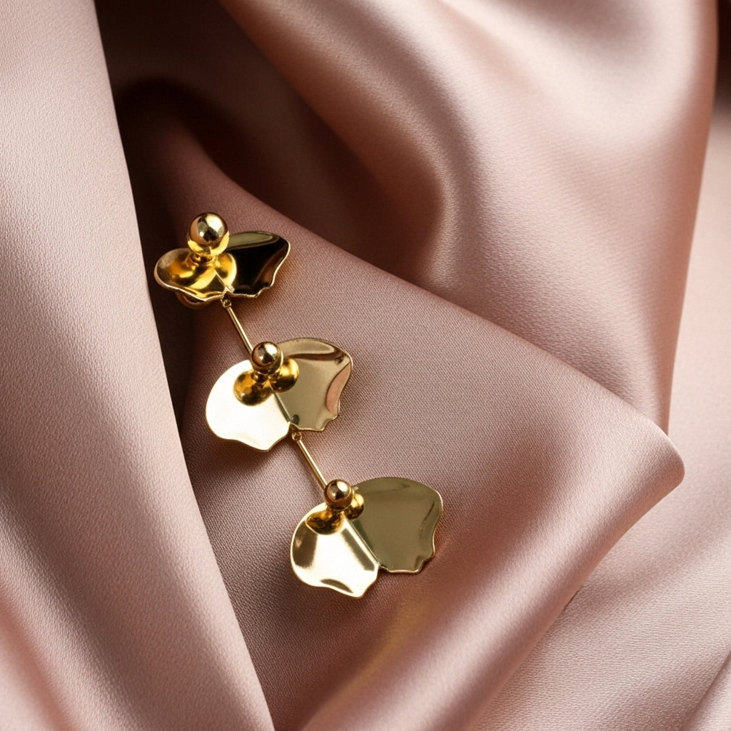 Triple Solis Fan Earrings