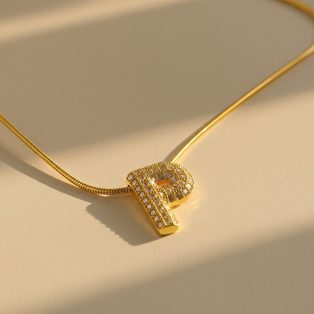 P — Alphabet Necklace