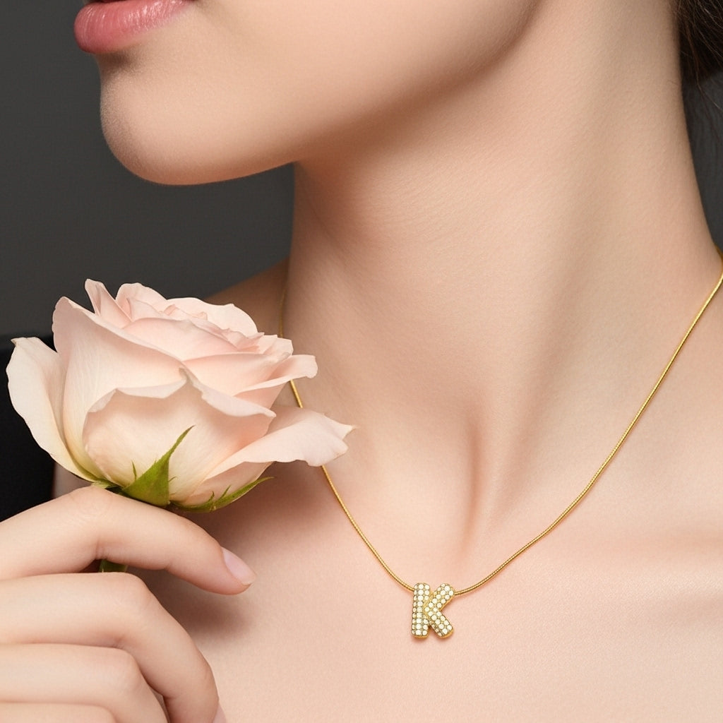 K — Alphabet Necklace