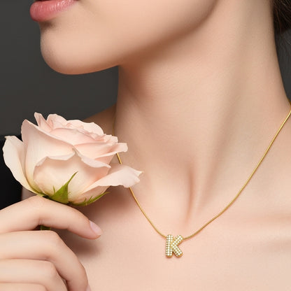 K — Alphabet Necklace