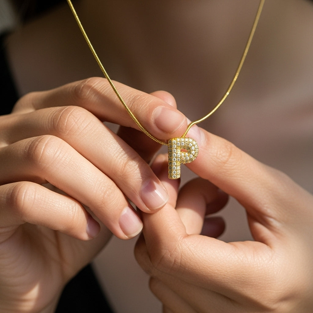 P — Alphabet Necklace