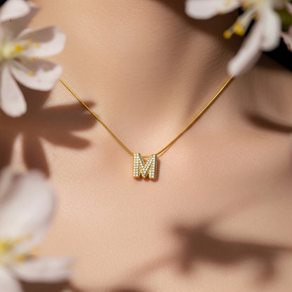 M — Alphabet Necklace