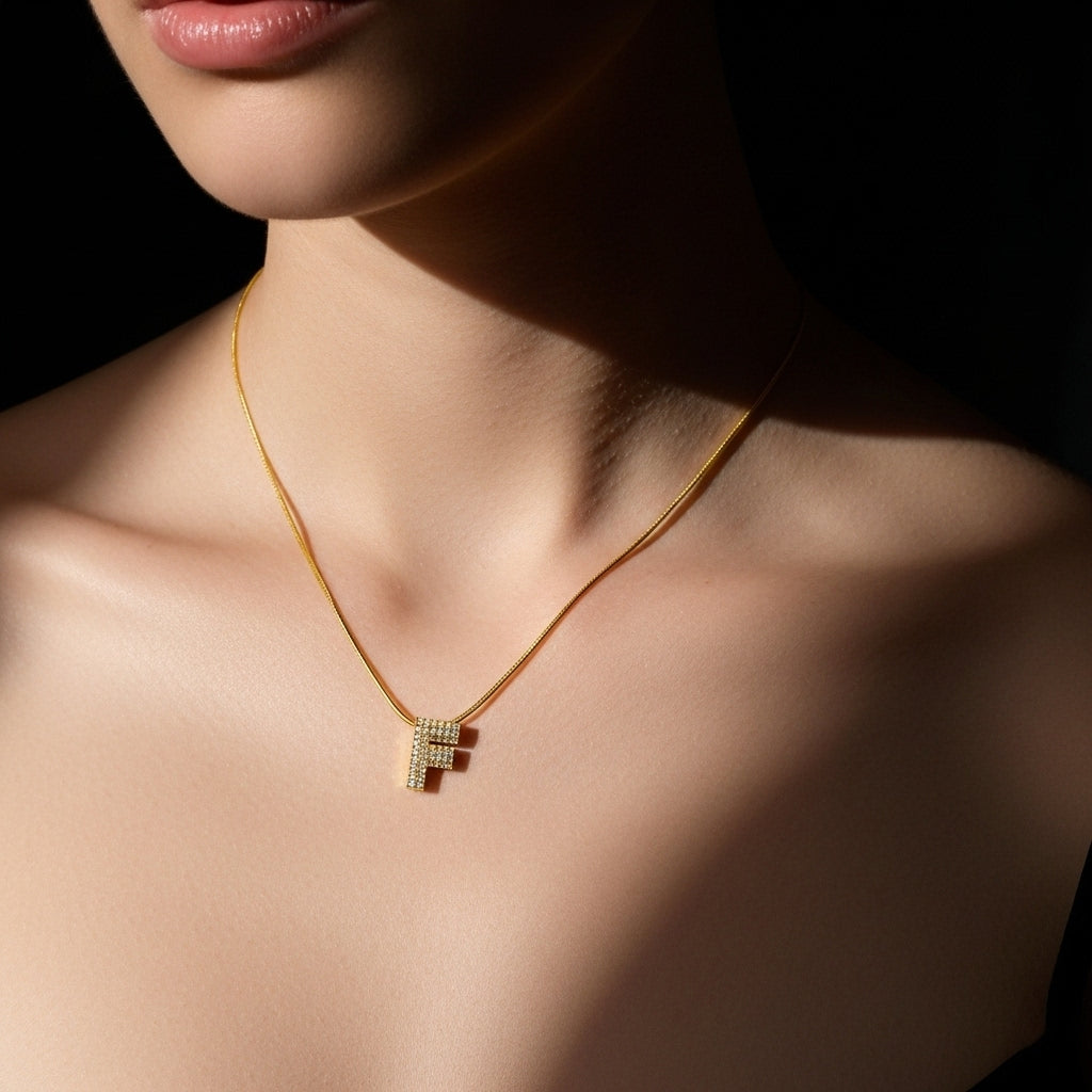 F — Alphabet Necklace