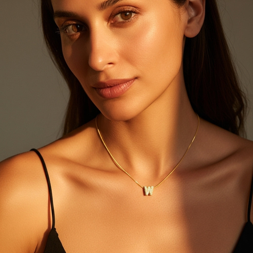 W — Alphabet Necklace