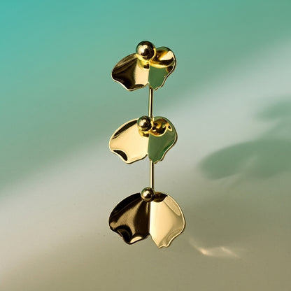 Triple Solis Fan Earrings